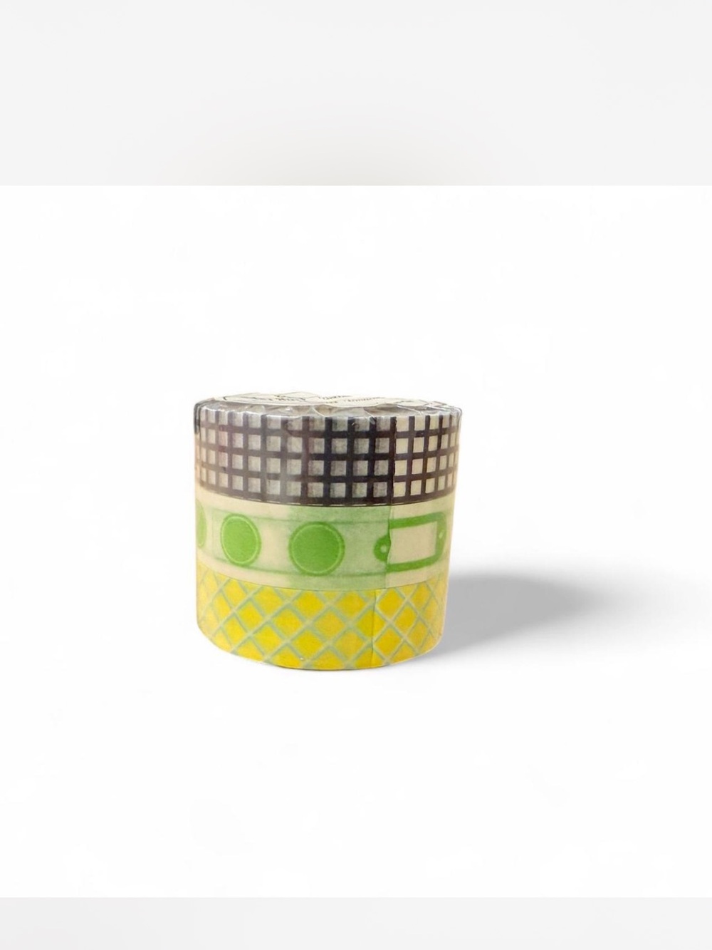 Mix color and pattern set of 3 Washi Tape - Beige with Gold Dots MT Made in Jap